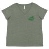 Curvy Collection Women's Fine Jersey V-Neck Tee Thumbnail