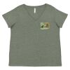 Curvy Collection Women's Fine Jersey V-Neck Tee Thumbnail