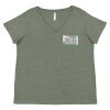 Curvy Collection Women's Fine Jersey V-Neck Tee Thumbnail
