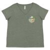Curvy Collection Women's Fine Jersey V-Neck Tee Thumbnail