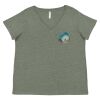 Curvy Collection Women's Fine Jersey V-Neck Tee Thumbnail