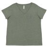 Curvy Collection Women's Fine Jersey V-Neck Tee Thumbnail