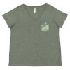 Curvy Collection Women's Fine Jersey V-Neck Tee Thumbnail