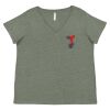 Curvy Collection Women's Fine Jersey V-Neck Tee Thumbnail