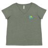 Curvy Collection Women's Fine Jersey V-Neck Tee Thumbnail