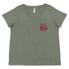 Curvy Collection Women's Fine Jersey V-Neck Tee Thumbnail