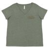 Curvy Collection Women's Fine Jersey V-Neck Tee Thumbnail