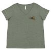 Curvy Collection Women's Fine Jersey V-Neck Tee Thumbnail