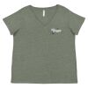 Curvy Collection Women's Fine Jersey V-Neck Tee Thumbnail