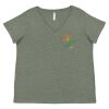 Curvy Collection Women's Fine Jersey V-Neck Tee Thumbnail