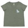 Curvy Collection Women's Fine Jersey V-Neck Tee Thumbnail