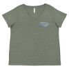 Curvy Collection Women's Fine Jersey V-Neck Tee Thumbnail