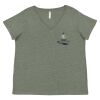 Curvy Collection Women's Fine Jersey V-Neck Tee Thumbnail