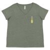 Curvy Collection Women's Fine Jersey V-Neck Tee Thumbnail