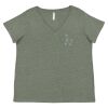 Curvy Collection Women's Fine Jersey V-Neck Tee Thumbnail