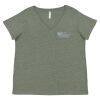 Curvy Collection Women's Fine Jersey V-Neck Tee Thumbnail