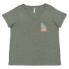 Curvy Collection Women's Fine Jersey V-Neck Tee Thumbnail