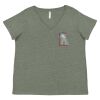 Curvy Collection Women's Fine Jersey V-Neck Tee Thumbnail