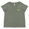 Curvy Collection Women's Fine Jersey V-Neck Tee Thumbnail