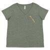 Curvy Collection Women's Fine Jersey V-Neck Tee Thumbnail