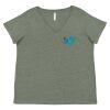 Curvy Collection Women's Fine Jersey V-Neck Tee Thumbnail