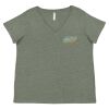 Curvy Collection Women's Fine Jersey V-Neck Tee Thumbnail