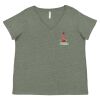 Curvy Collection Women's Fine Jersey V-Neck Tee Thumbnail