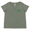 Curvy Collection Women's Fine Jersey V-Neck Tee Thumbnail