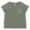 Curvy Collection Women's Fine Jersey V-Neck Tee Thumbnail