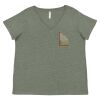 Curvy Collection Women's Fine Jersey V-Neck Tee Thumbnail