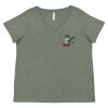 Curvy Collection Women's Fine Jersey V-Neck Tee Thumbnail