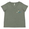 Curvy Collection Women's Fine Jersey V-Neck Tee Thumbnail