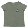 Curvy Collection Women's Fine Jersey V-Neck Tee Thumbnail