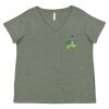 Curvy Collection Women's Fine Jersey V-Neck Tee Thumbnail