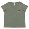 Curvy Collection Women's Fine Jersey V-Neck Tee Thumbnail