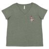 Curvy Collection Women's Fine Jersey V-Neck Tee Thumbnail