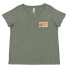 Curvy Collection Women's Fine Jersey V-Neck Tee Thumbnail