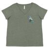Curvy Collection Women's Fine Jersey V-Neck Tee Thumbnail