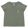 Curvy Collection Women's Fine Jersey V-Neck Tee Thumbnail