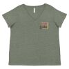 Curvy Collection Women's Fine Jersey V-Neck Tee Thumbnail