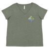Curvy Collection Women's Fine Jersey V-Neck Tee Thumbnail