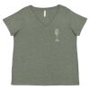 Curvy Collection Women's Fine Jersey V-Neck Tee Thumbnail