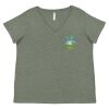 Curvy Collection Women's Fine Jersey V-Neck Tee Thumbnail