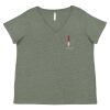 Curvy Collection Women's Fine Jersey V-Neck Tee Thumbnail
