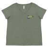 Curvy Collection Women's Fine Jersey V-Neck Tee Thumbnail