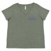 Curvy Collection Women's Fine Jersey V-Neck Tee Thumbnail
