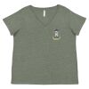 Curvy Collection Women's Fine Jersey V-Neck Tee Thumbnail