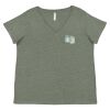 Curvy Collection Women's Fine Jersey V-Neck Tee Thumbnail
