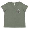 Curvy Collection Women's Fine Jersey V-Neck Tee Thumbnail