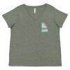 Curvy Collection Women's Fine Jersey V-Neck Tee Thumbnail